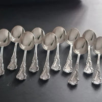 Ensemble De 12 Cuillères À Café En Argent Massif De L'Orfèvre Henri Soufflot