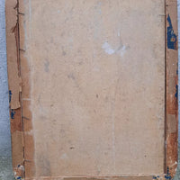 Ancien Petit Tableau Abstrait Signé Huile Sur Isorel