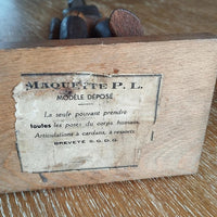 Mannequin articulé ancien en bois maquette PL modèle déposé breveté S.G.D.G