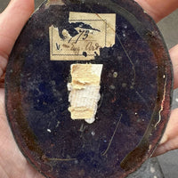 Ancien Émail de Limoges Portrait Saint Homme Religieux 17ème