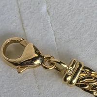 Collier Or Jaune 18 Carats 7501000 – Maille Tressée – Poinçon Tête d'Aigle