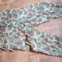 Ensemble HBT US veste + pant. réversible camouflé USMC Armée française Indochine