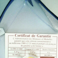 Médaille commémorative 1980 De Gaulle Or