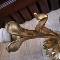 Paire D'Appliques ou Plafonniers En Bronze Art Nouveau