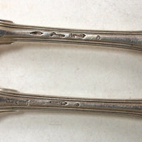 Lot De 12 Couverts Anciens Modèle Filets Armoriés En Argent Massif 18ème