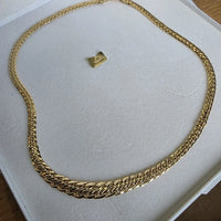 Collier Or Jaune 18 Carats 7501000 – Maille Tressée – Poinçon Tête d'Aigle