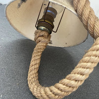 Audoux Minet Ancienne Paire D’appliques En Corde Barre Bateau Marine